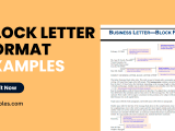 Example Of Block Letter Format Communication Guidelines College Of