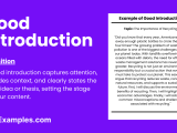 Good Introduction 35 Examples How To Write Samples Pdfs