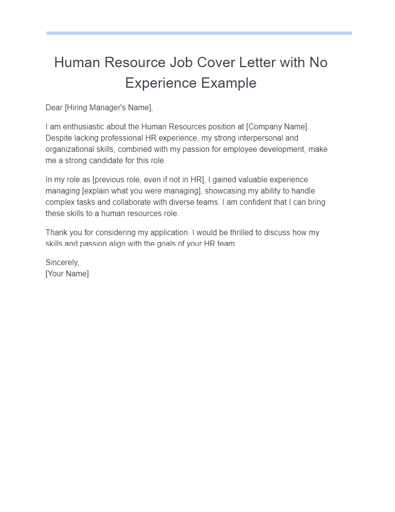 15 Cover Letter With No Experience Examples To Download 15 Cover Letter With No Experience Examples To Download
