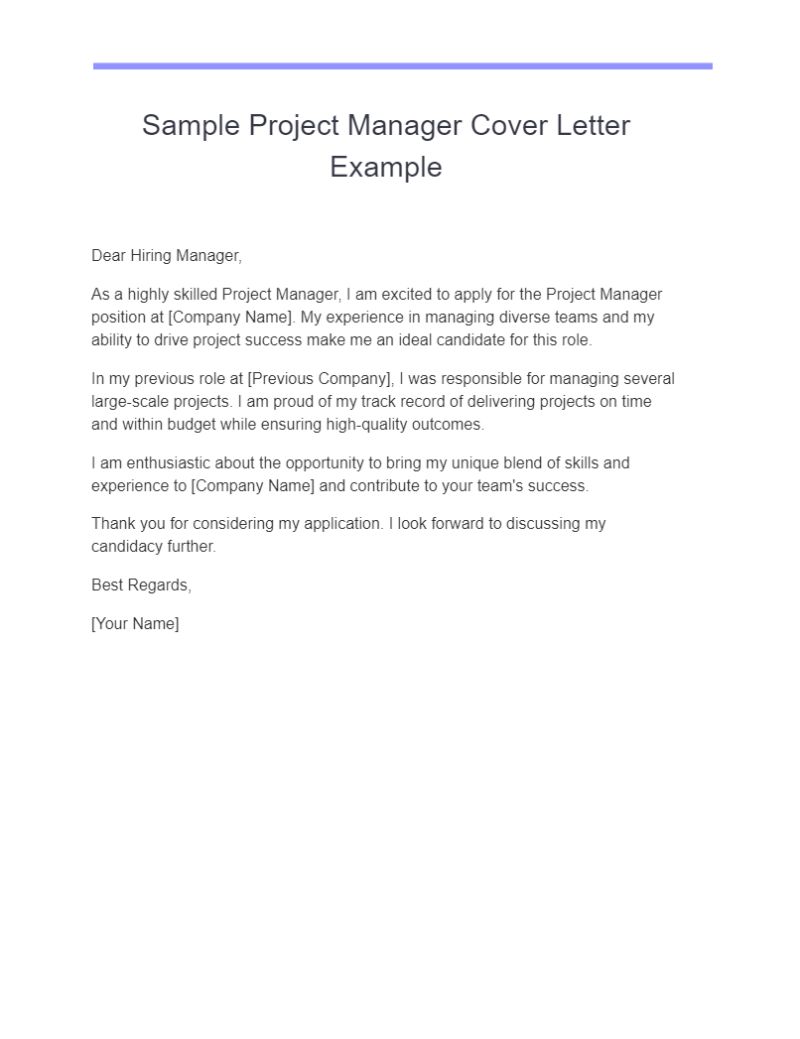 Cover Letter Project Manager Pdf - Best City Designs in High Resolution