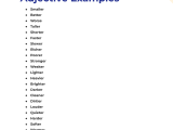99 Comparative Adjective Examples