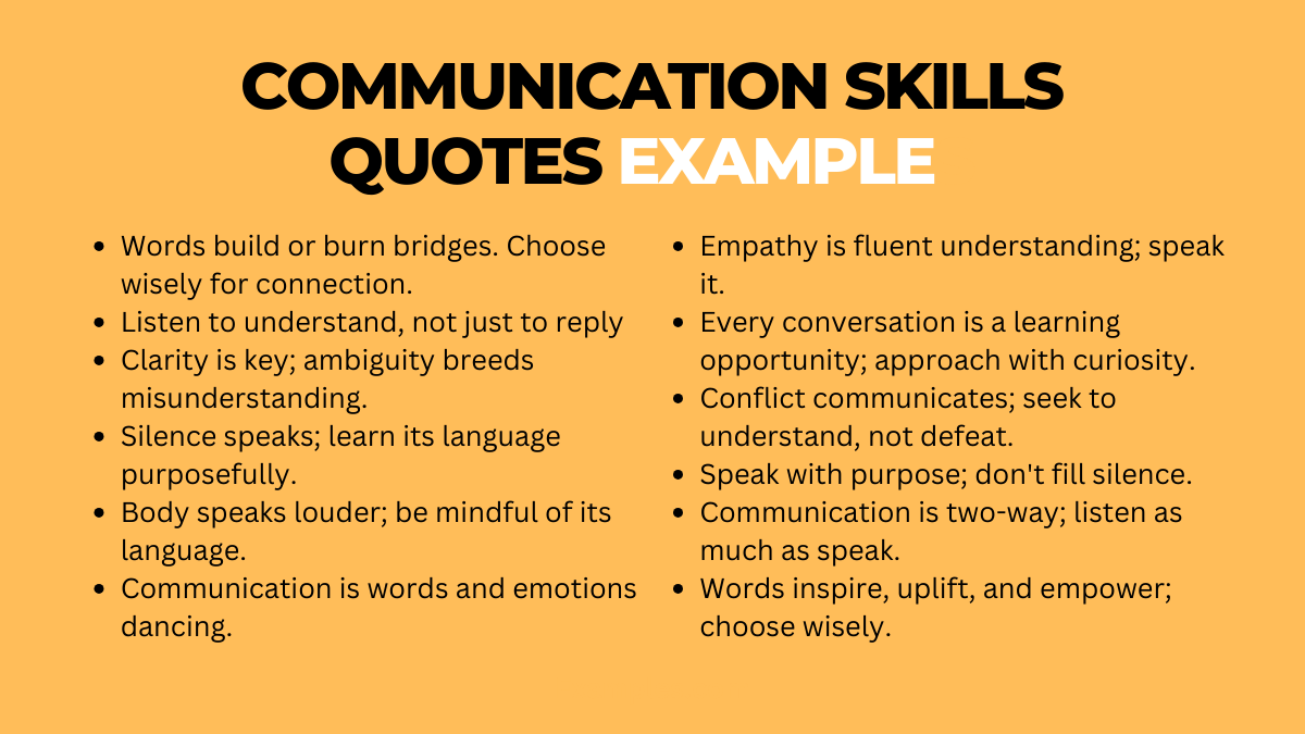 Communication skills quotes