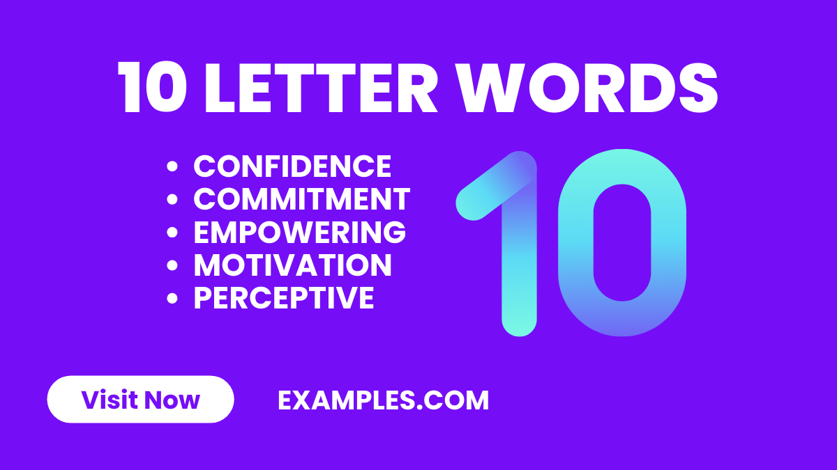 450+ 10 letter words list, meaning, pdf