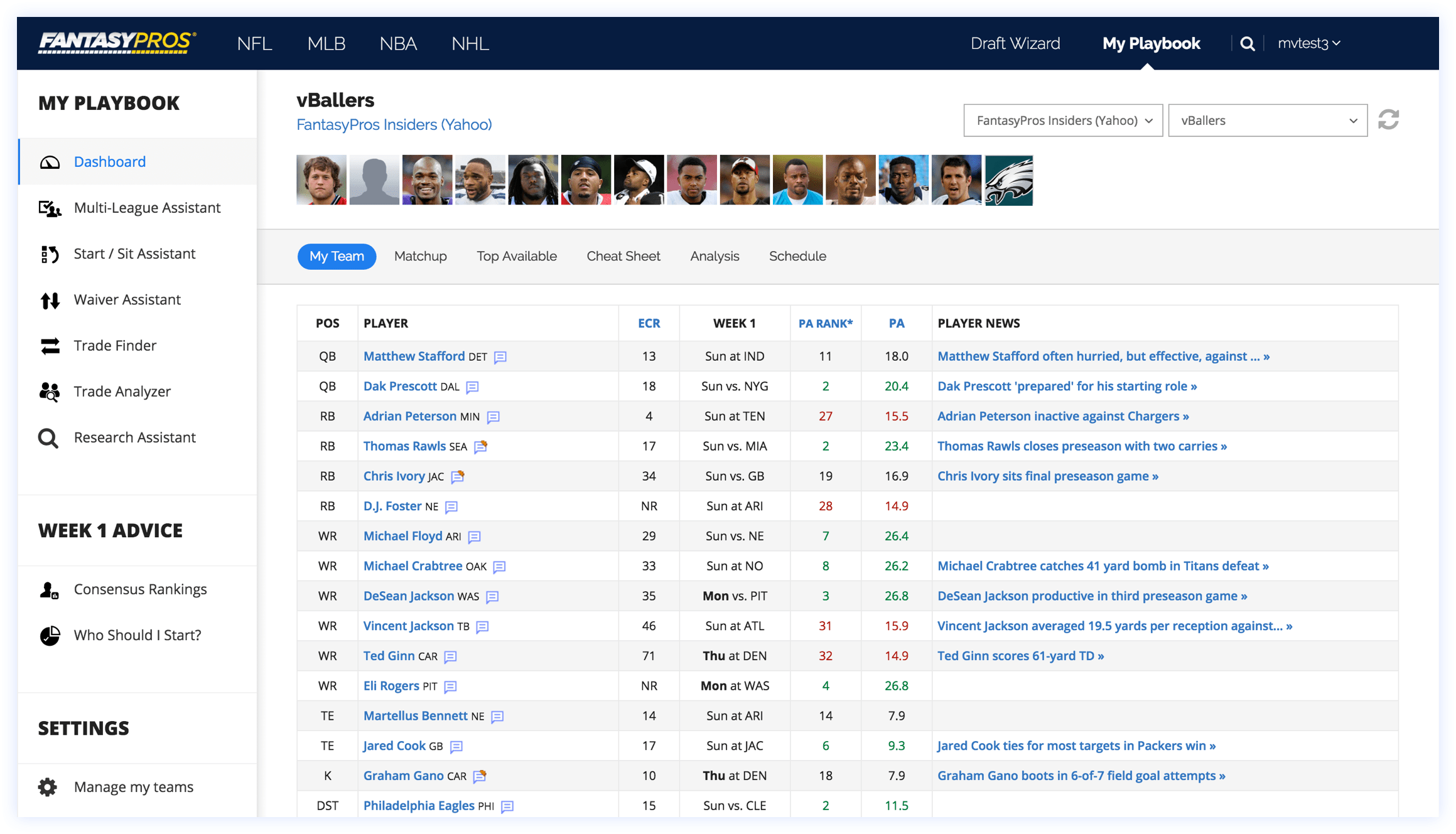 Best of the rest · tony pollard, rb, dallas cowboys · kenyan drake, rb, las vegas raiders · leonard fournette, rb, tampa bay buccaneers. My Playbook | Fantasy Football | FantasyPros