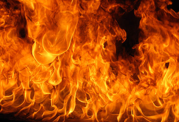 Texture Of Fire On A Black Background Stock Photo Download Image Now Istock