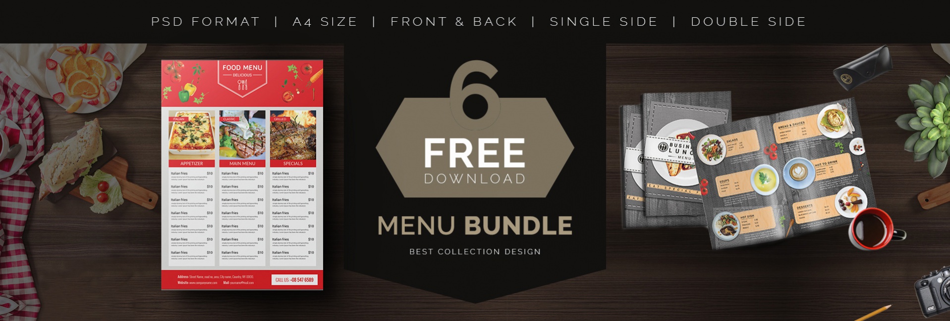 Free 6 Menu Designs Cafe Restaurant Party In Psd