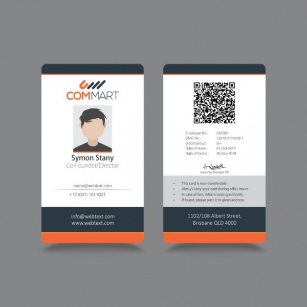 Free 35 Id Card Designs In Psd Vector Eps Ms Word Apple Pages Publisher