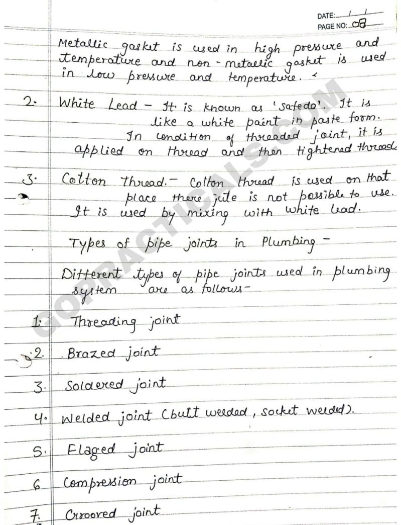 Engineering Workshop Pdf Plumbing Electrical Connector - Vintage Wallpaper Collection - HD Quality