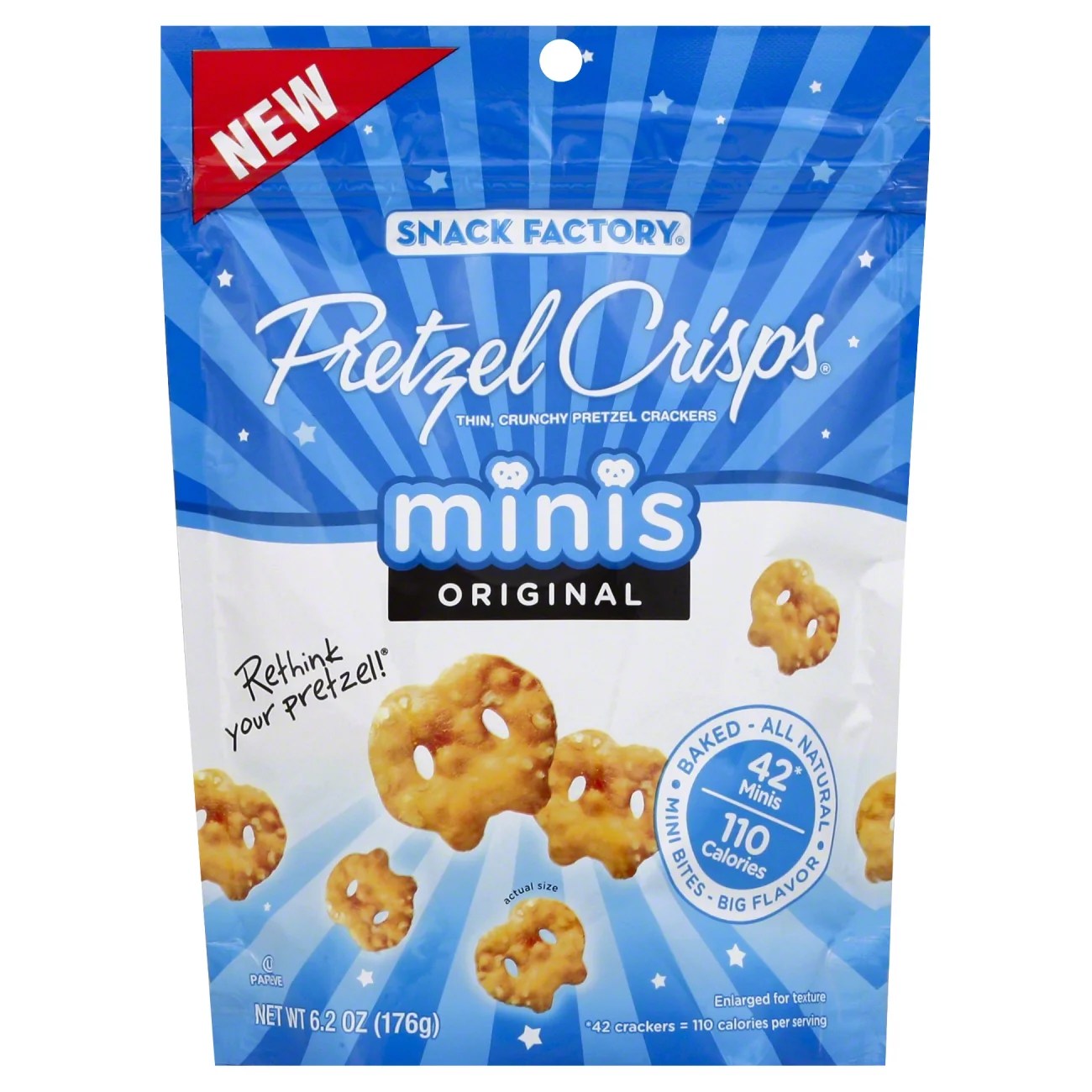 Snack factory original pretzel crisps nutrition