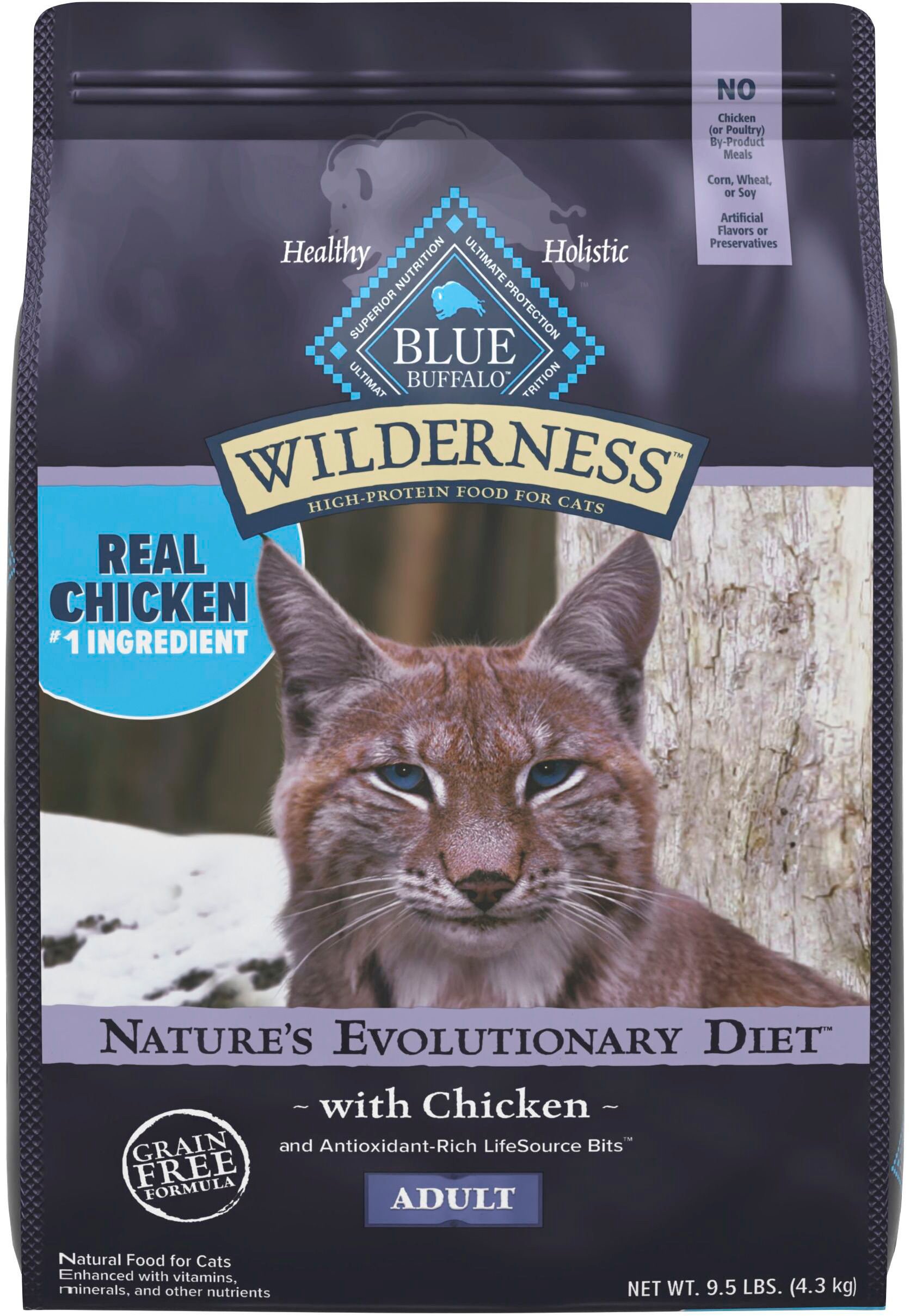 Blue buffalo wilderness chicken & lifesource bits dry cat food