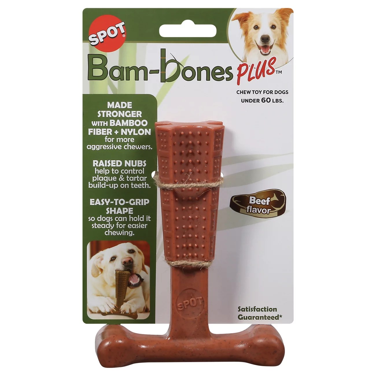 Spot bam-bones plus beef medium chew toy