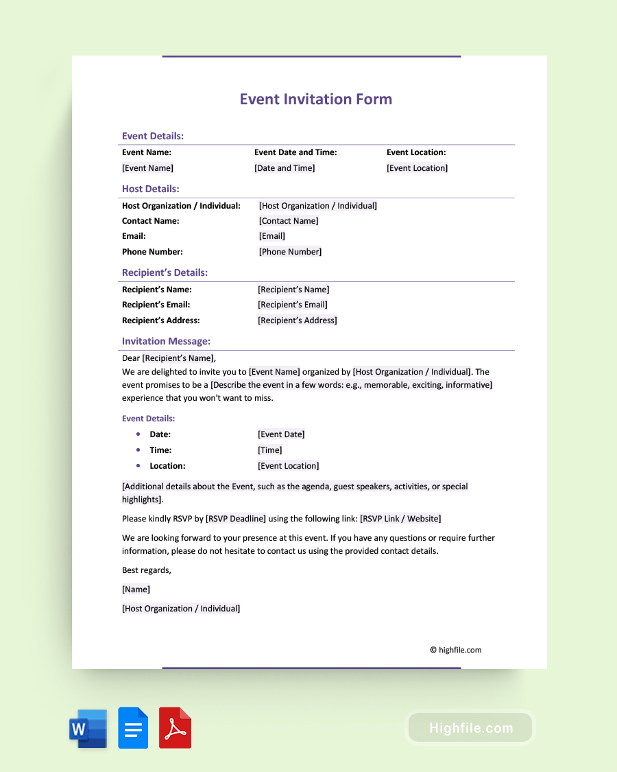 Event Invitation - Premium Landscape Pattern Gallery - High Resolution