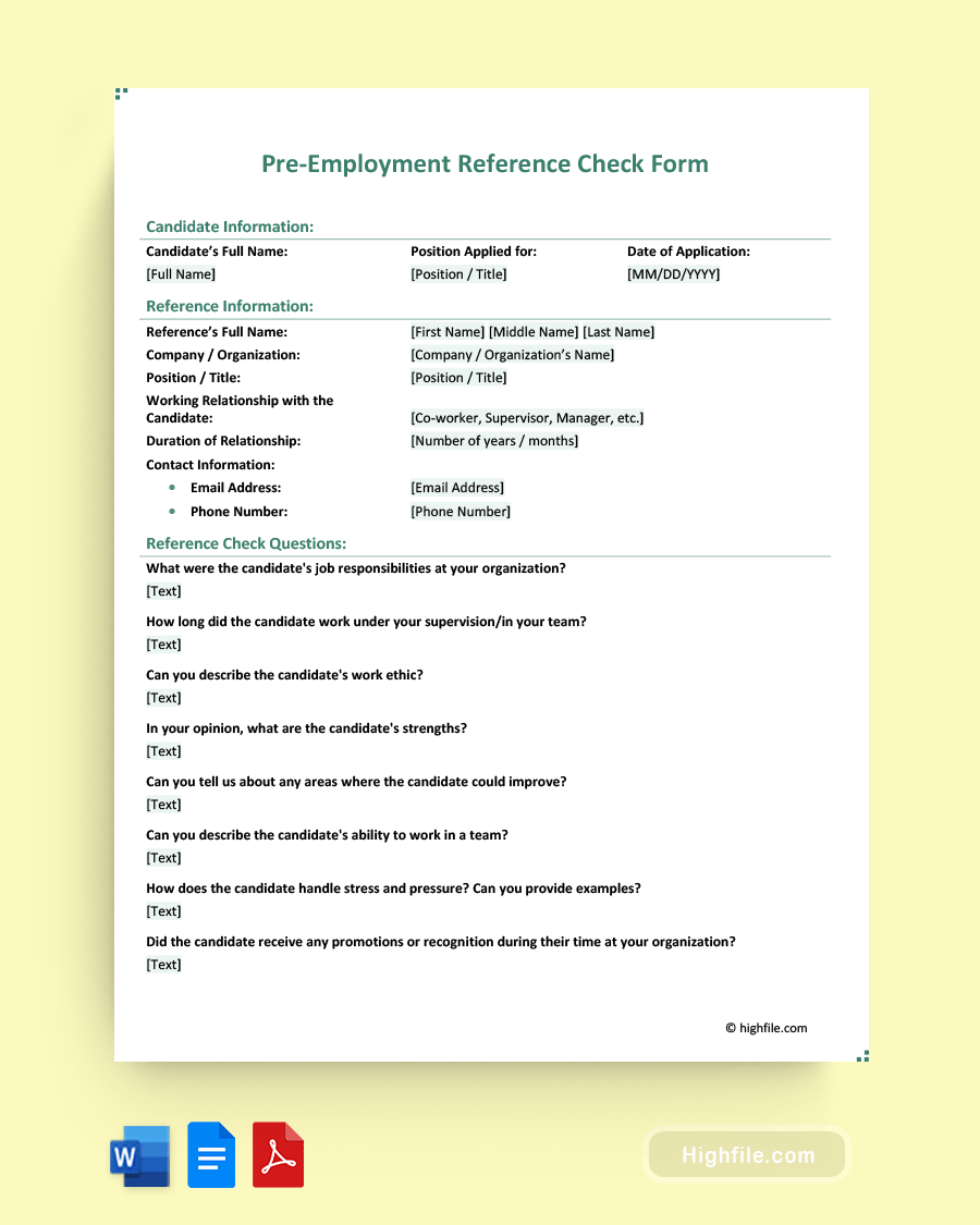 Employee Reference Request Form Template Uk - Professional 8K Mountain Images | Free Download