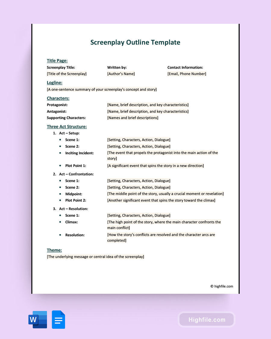 6 Original Screenplay Outline Examples - Download Perfect Dark Texture | 4K