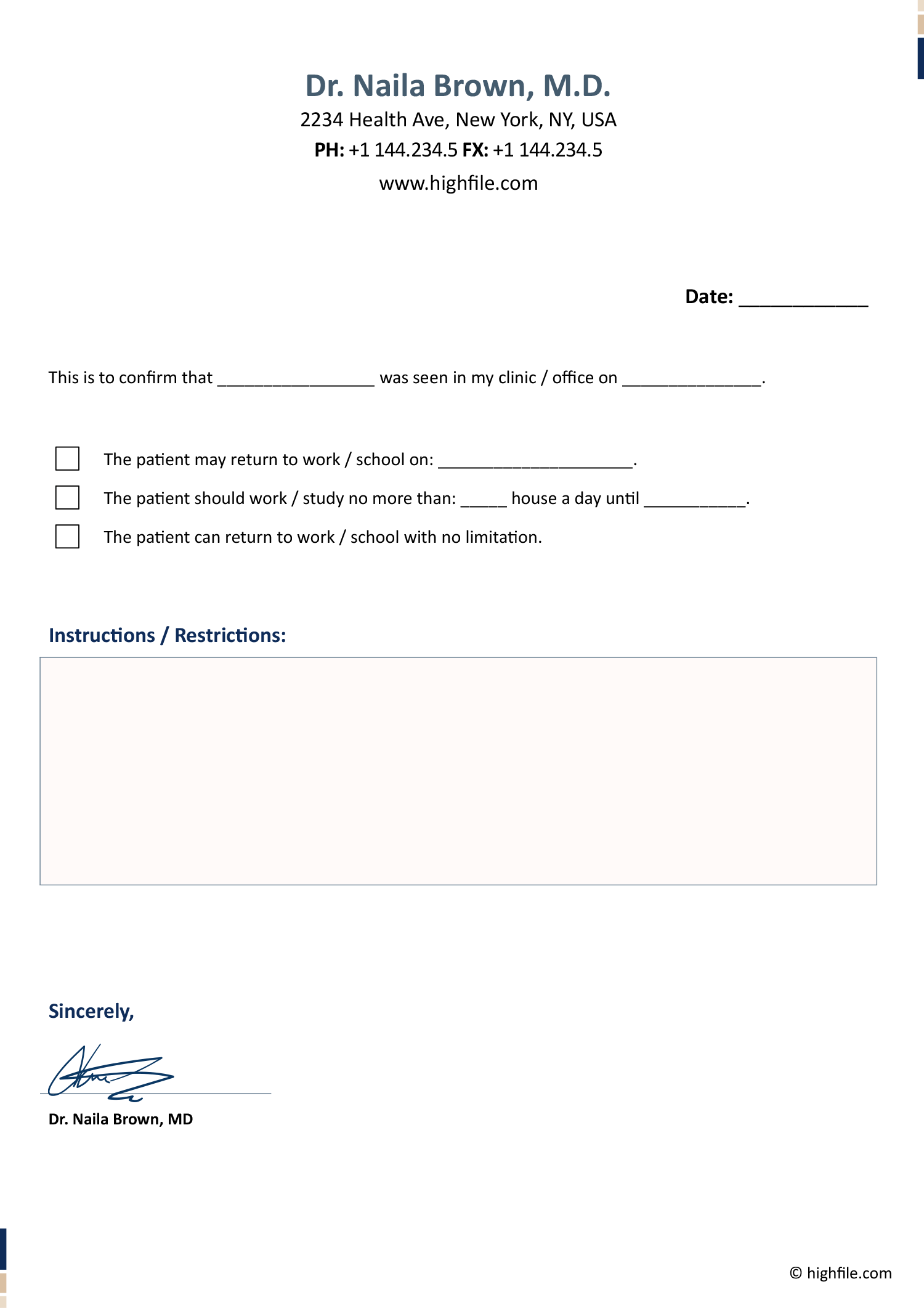 Printable Dr Notes For Work - Amazing Minimal Illustration - Mobile