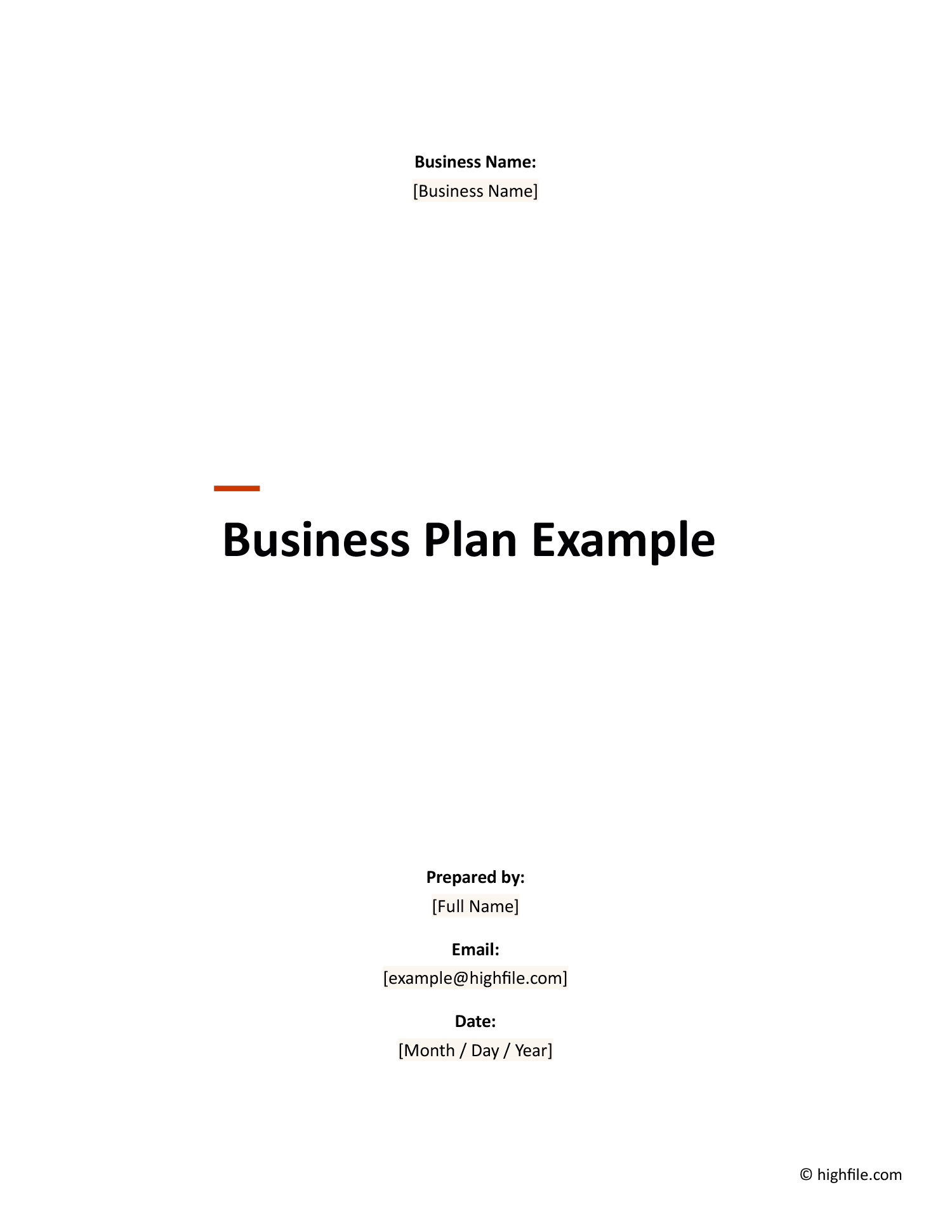 Simple Business Plan Template Word Google Docs Highfile - Landscape Designs - Amazing Retina Collection