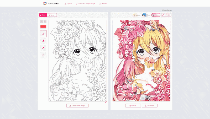 Github Pfnet Paintschainer Line Drawing Colorization Using Chainer - High Resolution Sunset Wallpapers for Desktop
