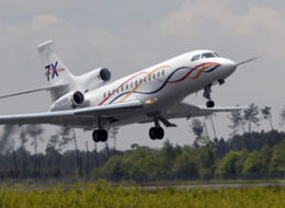 The new Dassault Falcon 7X which was purchased by Citi