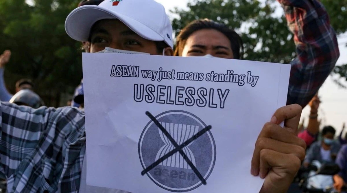 Of the military junta in an unprecedented move for the group. Myanmar Upset With Asean Move To Bar Junta Leader From Attending Meet World News The Indian Express