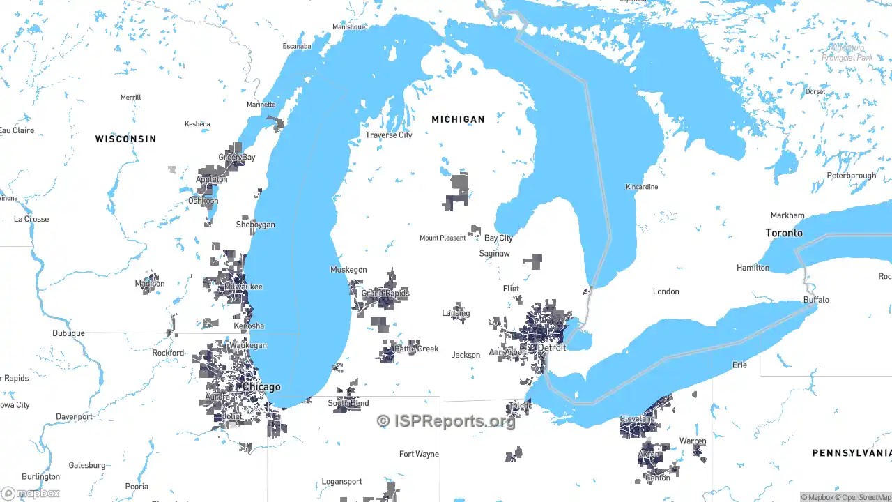 High Speed Internet Providers In Michigan High Speed Internet Maps