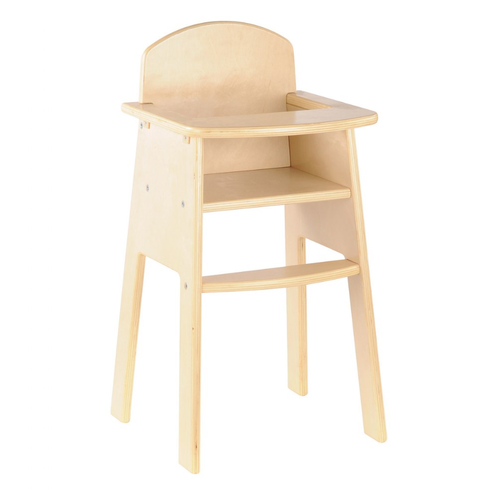 Wooden High Chair For Dolls