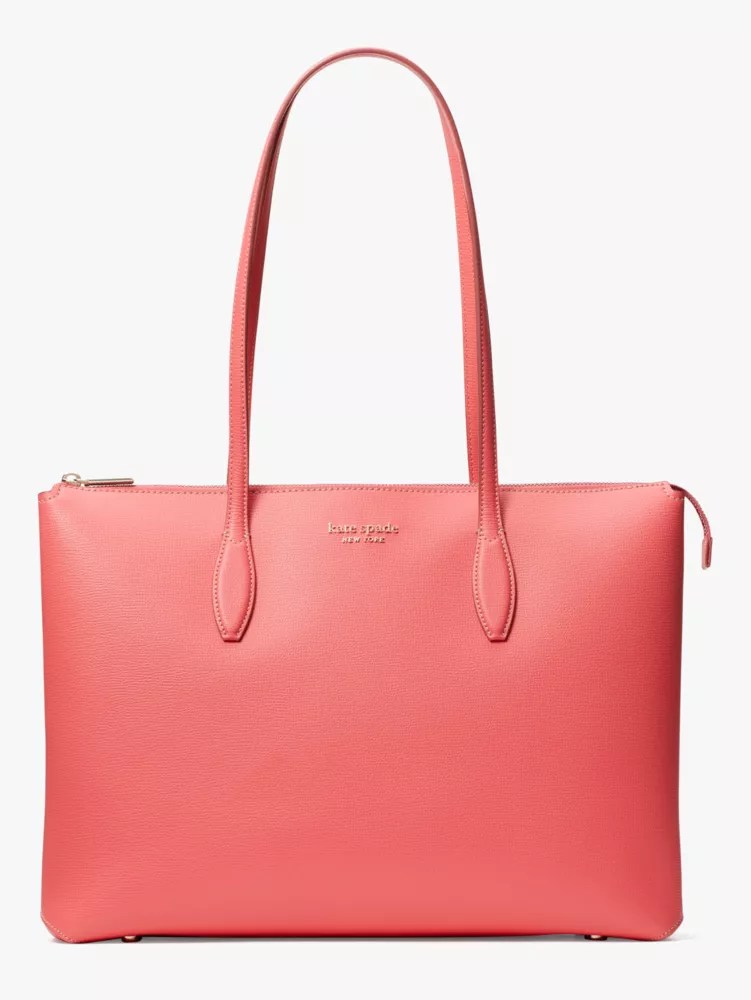 Likewise, are kate spade purses real leather? Designer Handbag Purse Sale Kate Spade New York