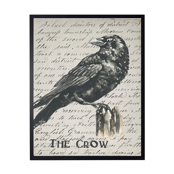 You can never be too prepared before you start framing a room. The Crow Framed Halloween Wall Art Kirklands
