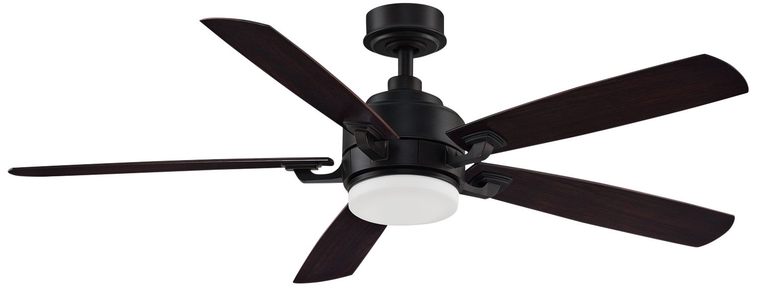 Choosing a ceiling fan is enough to make any homeowner's head hurt. 52" Fanimation Benito V2 Dark Bronze LED Damp Ceiling Fan