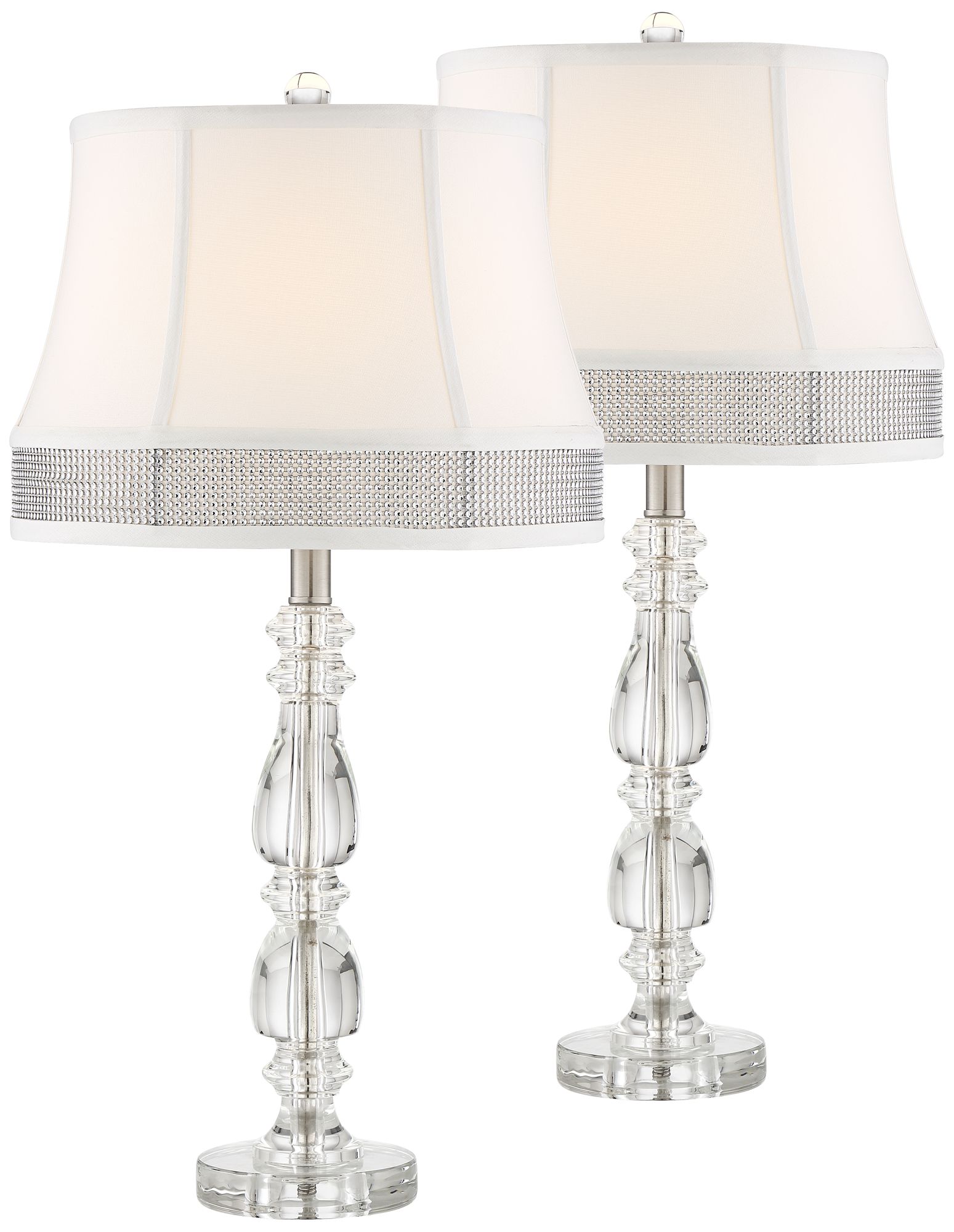 Order now for a fast home delivery or reserve in store. ana crystal table lamps set of 2 with gallery bling shades