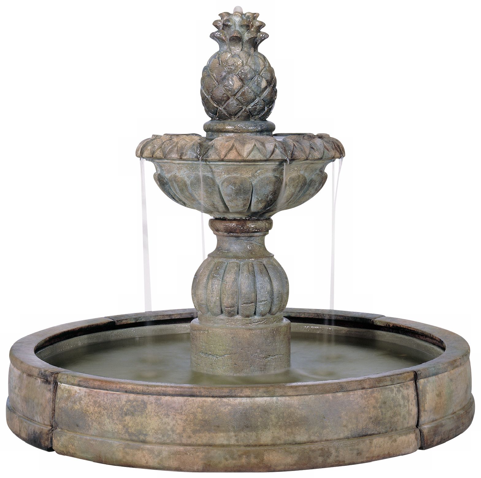 henri studio 57"h pina cascade outdoor fountain 94844 lamps plus on lamps plus outdoor fountains