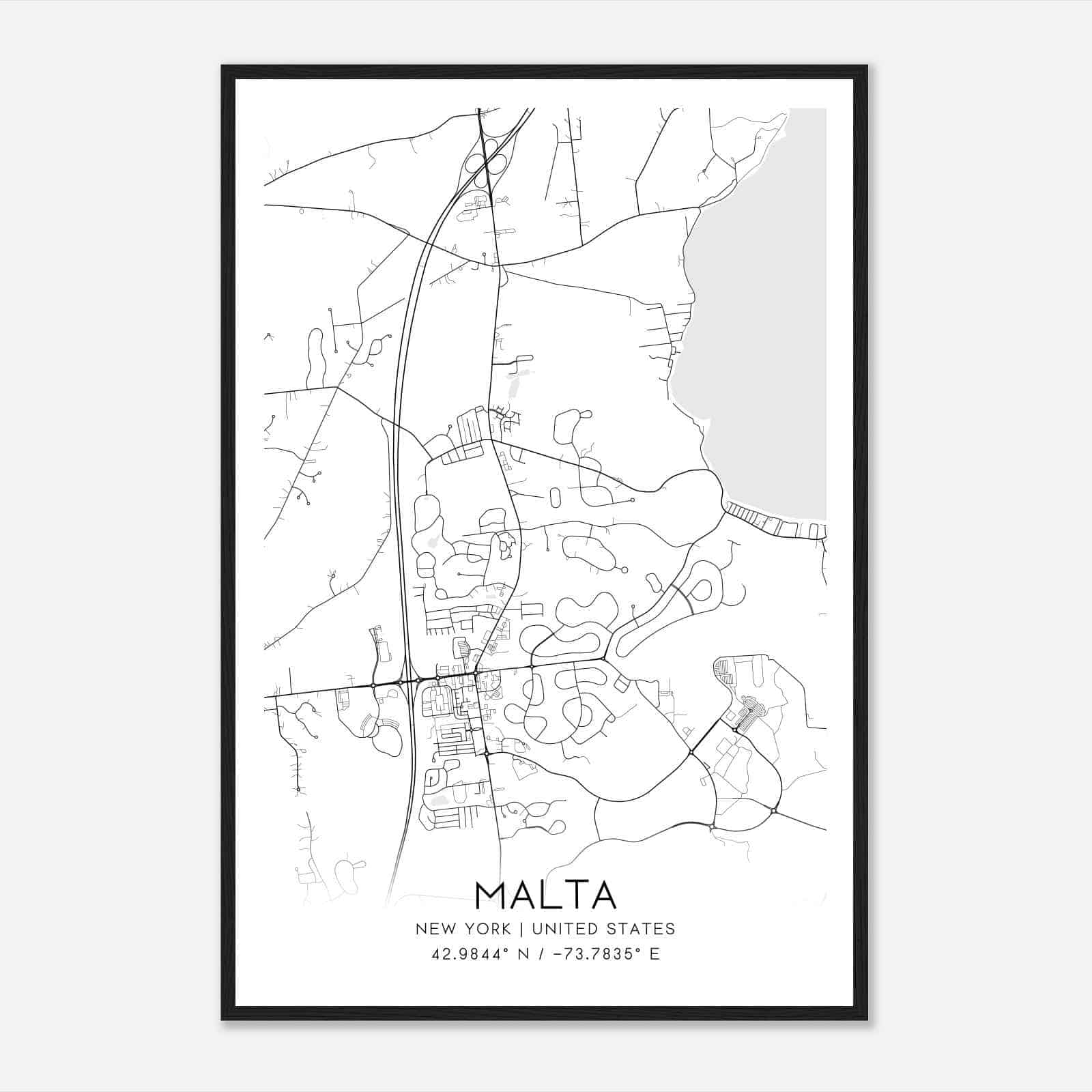 Custom Malta United States Map Poster Mapmory.