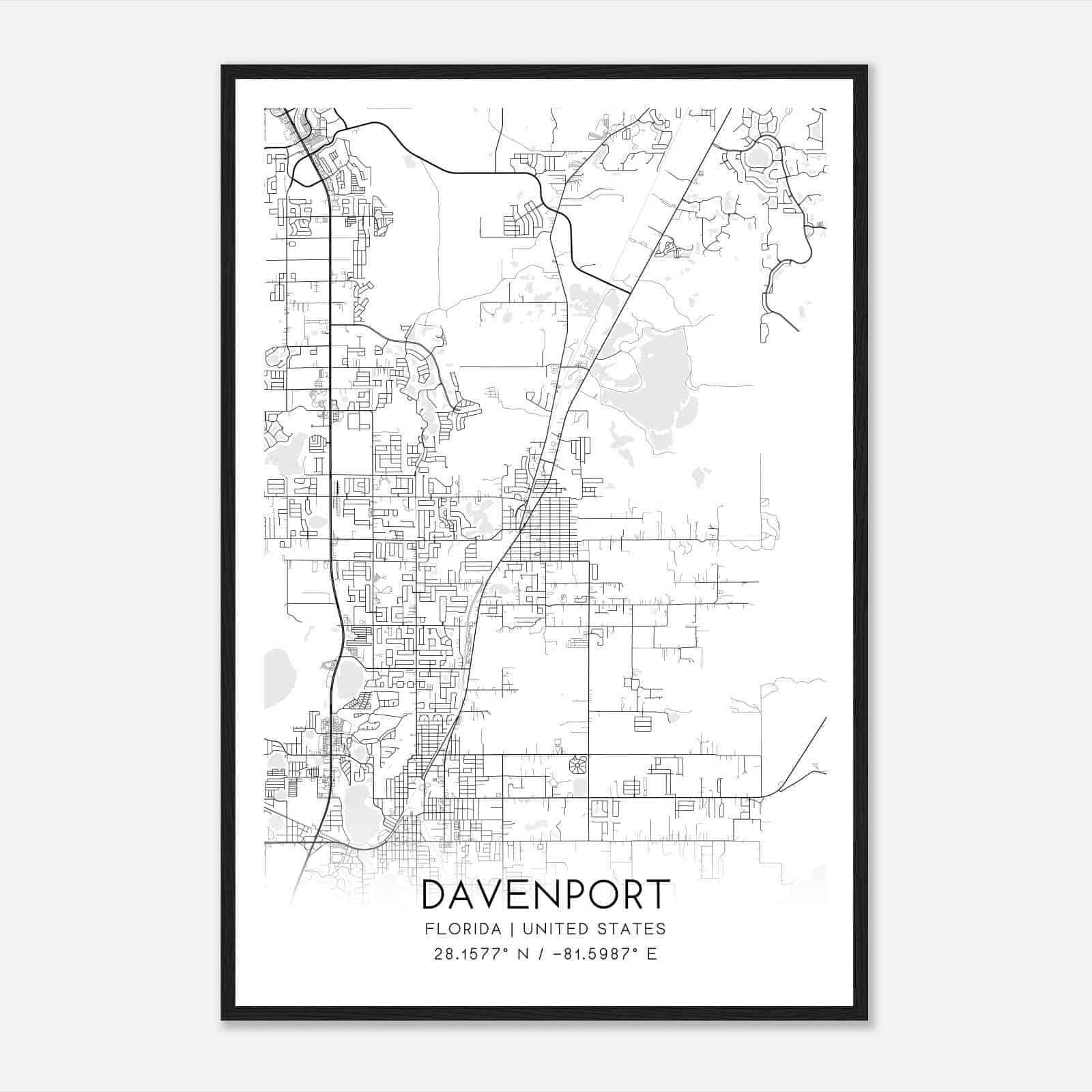Mapas De Davenport Florida Davenport Topo Map FL Polk County 