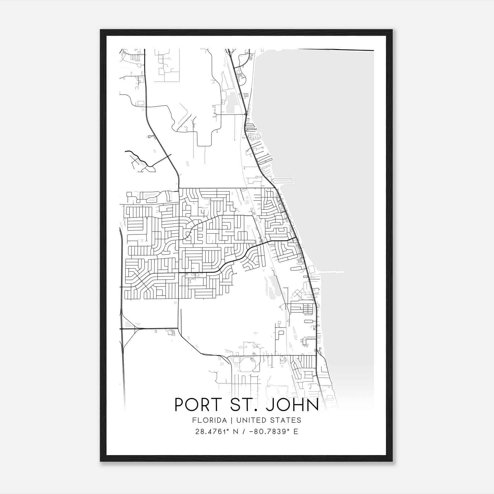 Custom Port St John United States Map Poster Mapmory 
