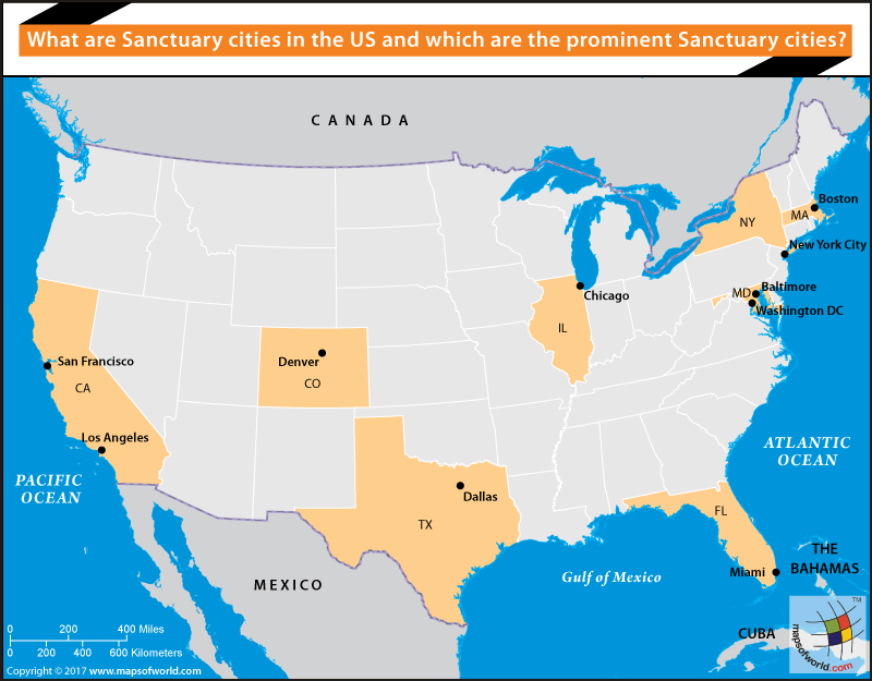 What Are The Sanctuary Cities In Florida DYBNE Usa Map Sanctuary Cities1 