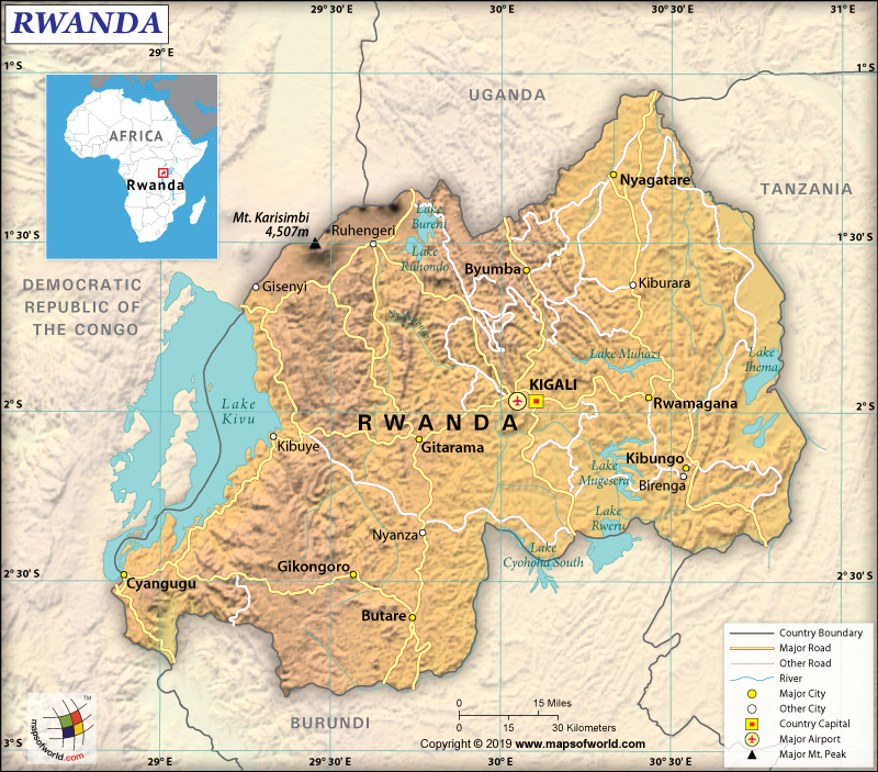 What Are The Key Facts Of Rwanda Rwanda Facts Answers Map Of Rwanda 