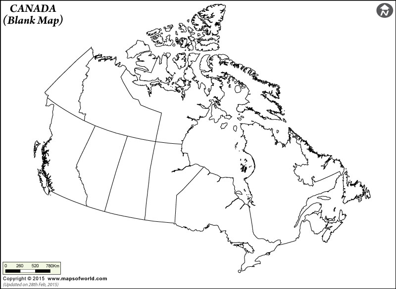 Blank Map Of Canada Canada Map Outline Blank Map Of Canada Canada Map Outline