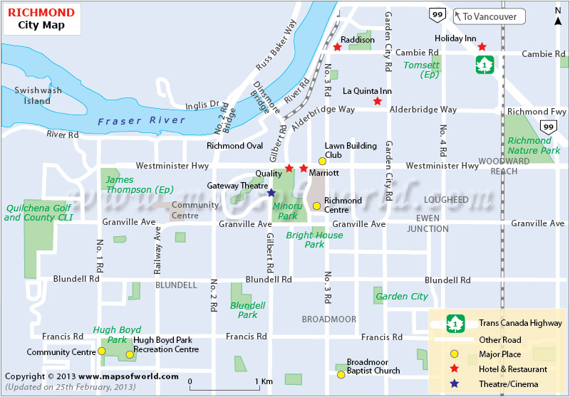 Tourist Map Of Richmond Xalam Blog Richmond City Map 