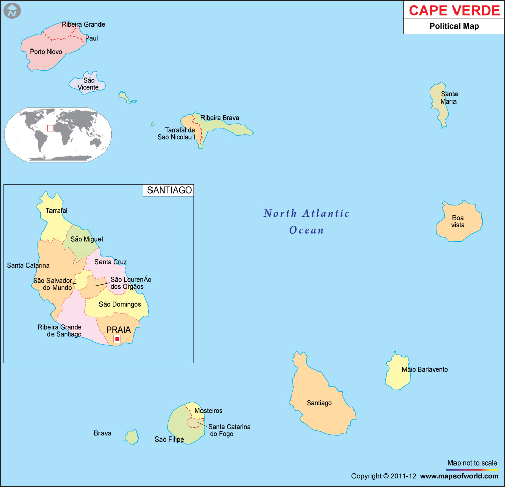 Map Of Cape Verde Africa Cape Verde Map 