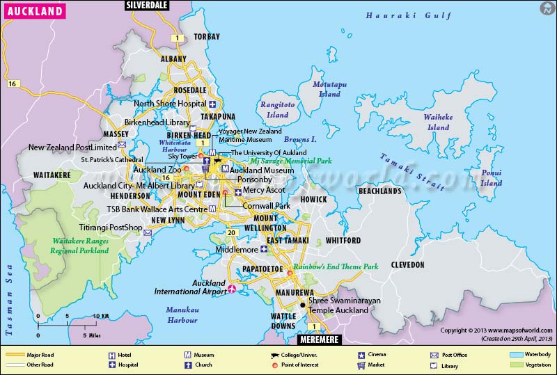 Auckland Map Auckland Map 