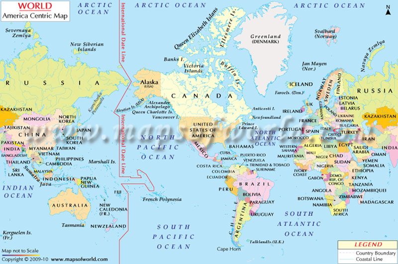 World Geography Map Watercolor Image Photo Free Trial Bigstock America Centric World Map 