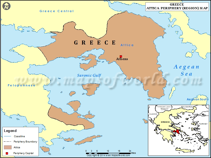 Attica Map Attica Greece Map Attica Map 