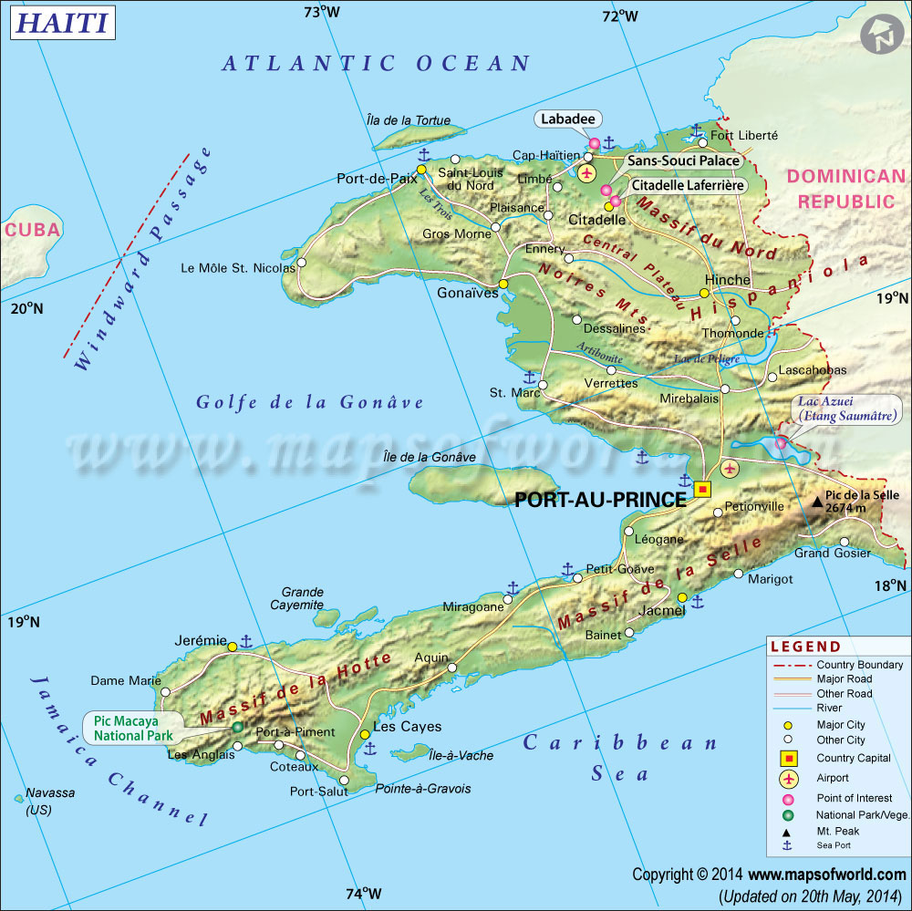 Haiti Map Geographic And Political Information Haiti Map 