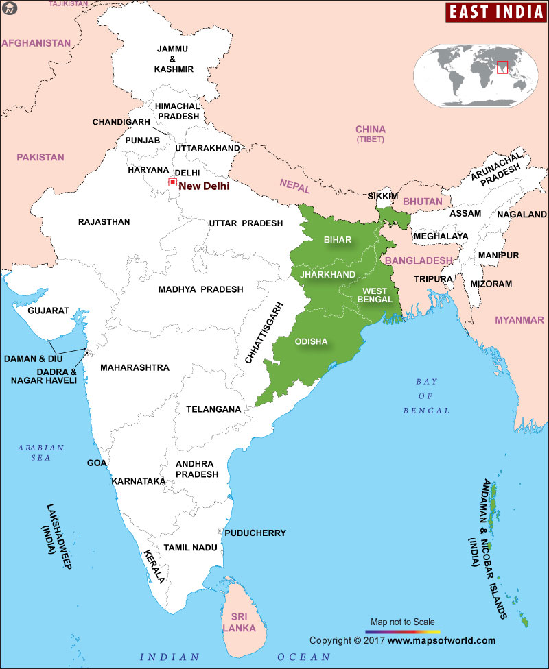 East india map