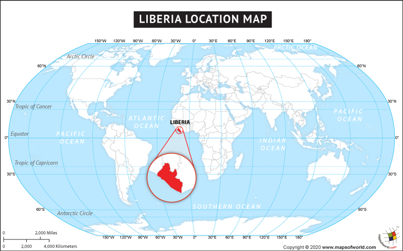 Liberia Map Map Of Liberia Collection Of Liberia Maps Liberia Location Map 