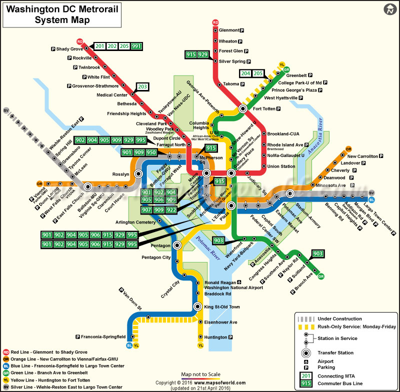 Free Printable Washington DC Metro Map 2024 Guide Printables For Metro Rail System Map Of Washington 