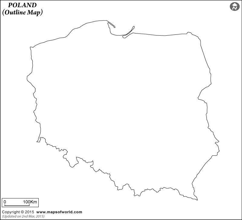 Poland Blank Map Poland Outline Map 