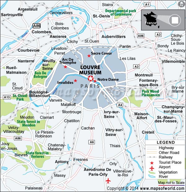 Louvre Museum Maps Louvre The Le Louvre In Paris France Virtual Louvre Museum Location Map 