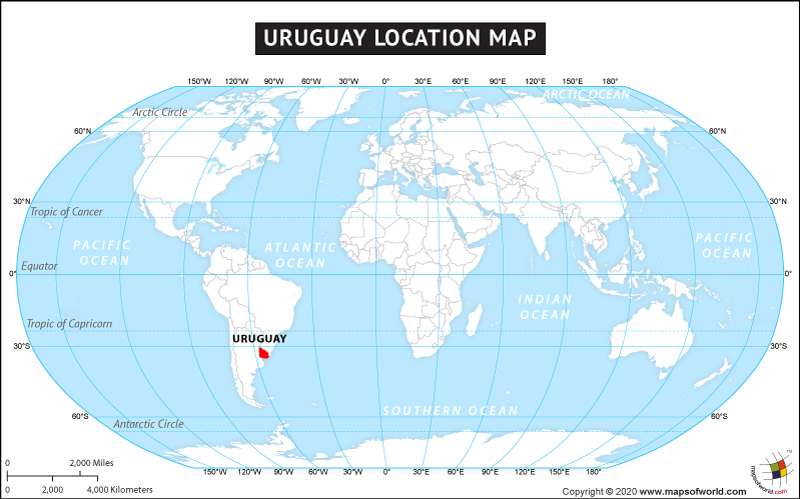 Where Is Uruguay Where Is Uruguay Located Location Map Of Uruguay 