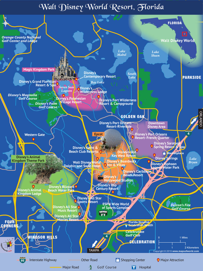 Walt Disney World Attractions Map Soule Lgbt Disney World Map Florida 
