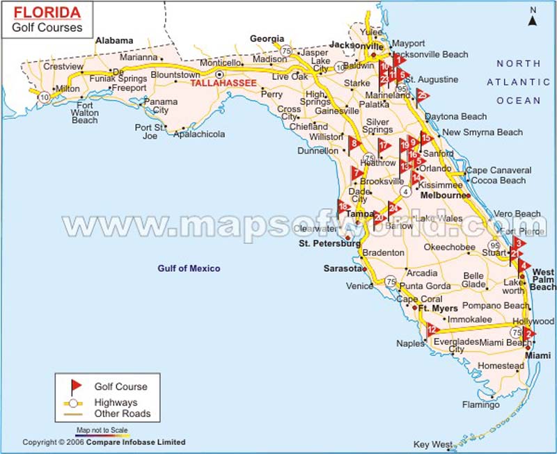 Florida Golf Courses Map Golf Club Of The Everglades FL Golf Course Florida Golf Courses 